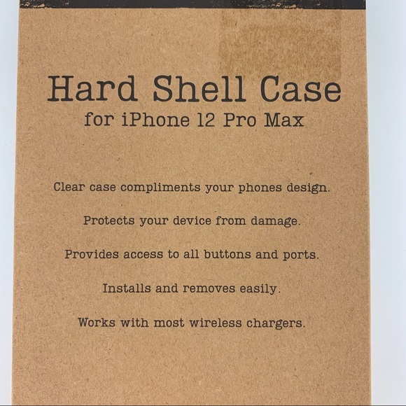 Rae Dunn NWT 'BE KIND' iPhone 12 Pro Max Clear Hard Shell Case - Picture 5 of 8